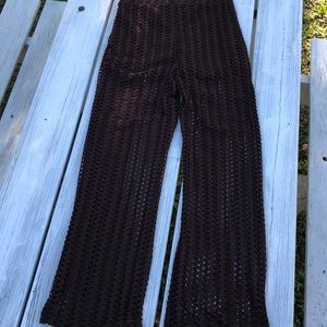 Brown transparent pants
